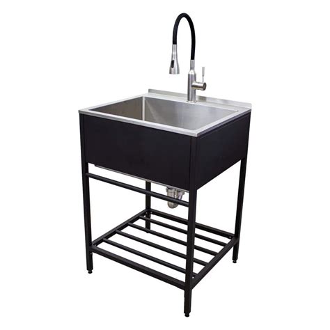 stainless steel laundry cabinets with sink|freestanding utility sink with cabinet.